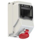 PC ELECTRIC - CEE-Wandsteckdose mit Fenster 16A 4p 6h IP44