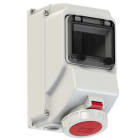PC ELECTRIC - CEE-Wandsteckdose mit Fenster 16A 5p 6h IP67