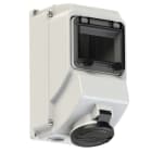 PC ELECTRIC - CEE-Wandsteckdose mit Fenster 16A 5p 7h IP44