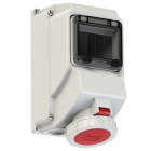 PC ELECTRIC - CEE-Wandsteckdose mit Fenster 32A 4p 6h IP67