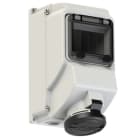 PC ELECTRIC - CEE-Wandsteckdose mit Fenster 32A 4p 7h IP44