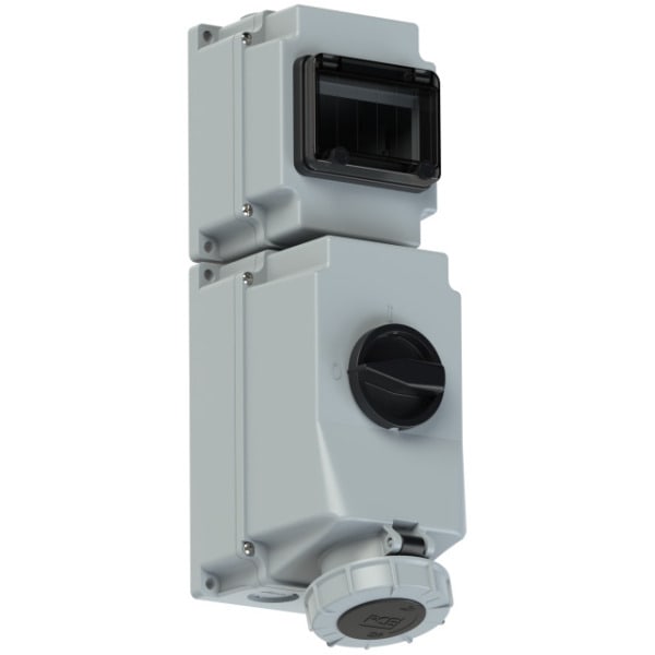 PC ELECTRIC - CEE-Steckdose abschaltbar DIN 63A 4p 7h IP66/IP67