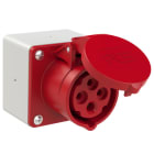 PC ELECTRIC - CEE-Aufputzdose 75x75 (blind) gerade 16A 4p 6h IP44