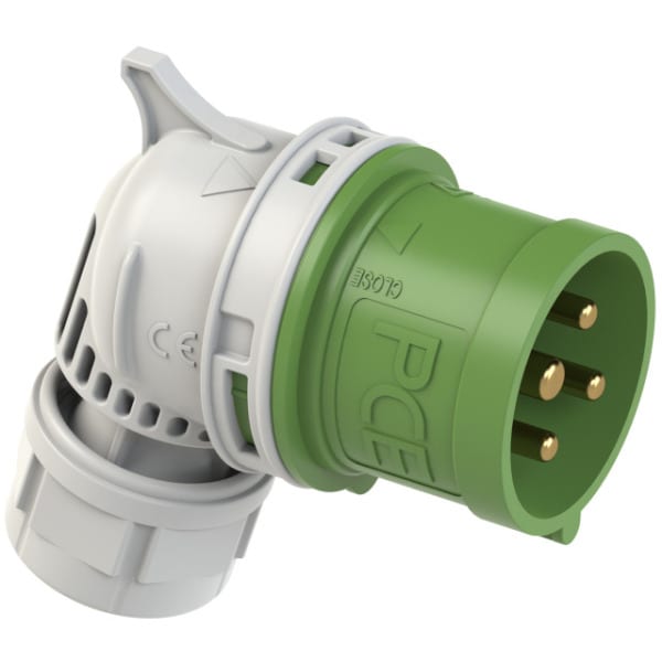 PC ELECTRIC - CEE-Winkelstecker 16A 4p 2h IP44 TWIST