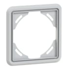 PC ELECTRIC - Abdeckrahmen hellgrau 1-fach