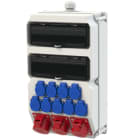 PC ELECTRIC - Wandverteiler Kunststoff Baureihe Sölden BV 32/5 2x16/5 9xSSD M32oBVu H Ea