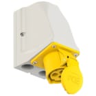 PC ELECTRIC - CEE-Wandsteckdose durchschleifbar 16A 3p 4h IP44
