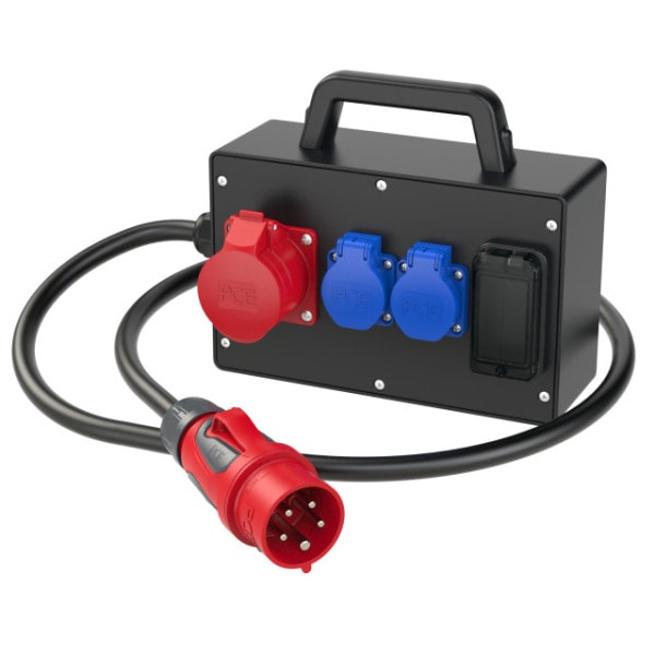 PC ELECTRIC - Mobilverteiler Vollgummi Baureihe Traunsee BV 16/5 2xSSD 1.5m5G2.5St16 Pc