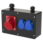 PC ELECTRIC - Wandverteiler Vollgummi Baureihe TRAUNSEE IV 16/5 2xSSD M25/20o VC5p/3p h IP54