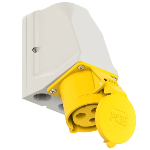PC ELECTRIC - CEE-Wandsteckdose durchschleifbar 32A 3p 4h IP44