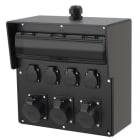 PC ELECTRIC - Wandverteiler Vollgummi Baureihe Bruck BV 32/5 2x16/5 4xSSD M32o H MI Ea