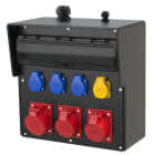 PC ELECTRIC - Wandverteiler Vollgummi Baureihe Bruck BV 32/5 2x16/5 3xSSD CAT M32oM16Ea