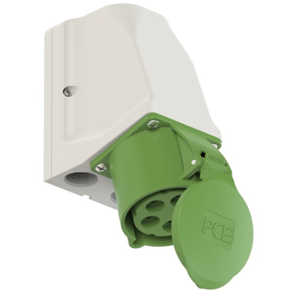 PC ELECTRIC - CEE-Wandsteckdose durchschleifbar 32A 5p 2h IP44