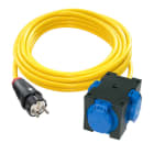 PC ELECTRIC - Verlängerungsleitung 5m N07V3V3-F 3G1,5 gelb K35 SK-Stecker/3-fach St. Anton