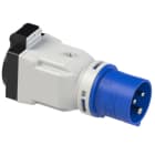 PC ELECTRIC - CEE-Adapter 16A 3p 6h auf Schutzkontaktsteckdose (britisch) IP44
