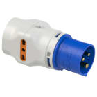 PC ELECTRIC - CEE-Multiadapter 16A 3p 6h auf 2x P17/11 und P30/17 (italienisch) IP20