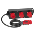 PC ELECTRIC - Mobilverteiler Vollgummi Baureihe STEYREGG MV 3x16/5 2m5G2.5St16 H07 IP54