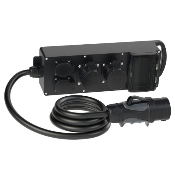 PC ELECTRIC - Mobilverteiler Vollgummi Baureihe Steyregg MV 2x16/5 2xSSD 2m5G4St32 MI Ea