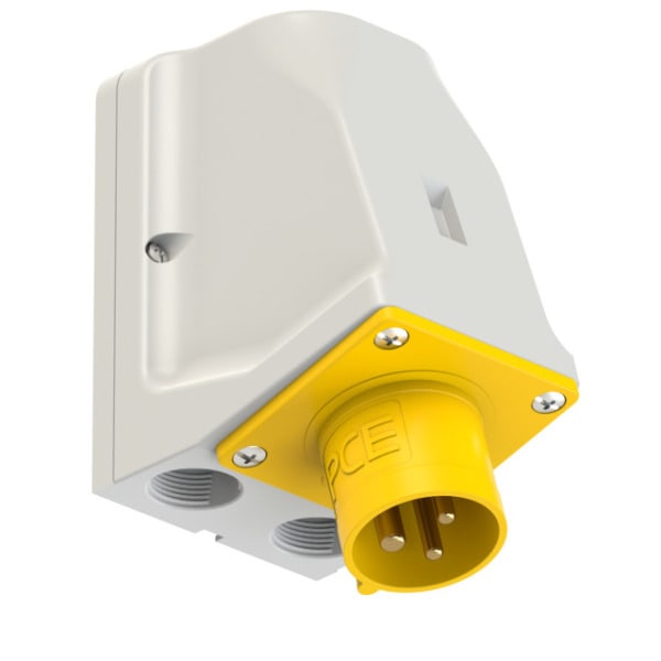 PC ELECTRIC - CEE-Wandgerätestecker 16A 3p 4h IP44