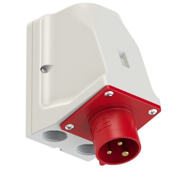 PC ELECTRIC - CEE-Wandgerätestecker 16A 3p 9h IP44