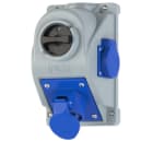PC ELECTRIC - CEE-Wandsteckdose COMBO-POL 16A 3p 6h IP44