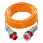PC ELECTRIC - Verlängerungsleitung 25m H07BQ-F 5G16 orange PUR Stecker CEE63/Kupplung CEE63