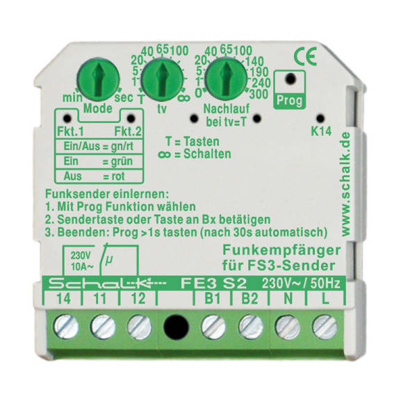 SCHALK - Funk-Empfänger 1-Wechsler pf 230V AC(UP)