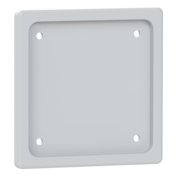PC ELECTRIC - Blindflansch für Designsteckdosengehäuse (grau)