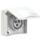 PC ELECTRIC - CEE-Anbausteckdose Design 16A 3p 6h IP44 (weiß)