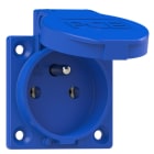 PC ELECTRIC - Schutzkontakt-Anbausteckdose P-Nova+ 50x50 fb IP54 rückwärtig (blau)