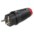 PC ELECTRIC - Taurus2 Vollgummi-Stecker 2SL IP54 (schwarz/rot)