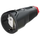 PC ELECTRIC - Taurus2 Gummi-Kupplung nat IP20 (schwarz/rot)