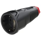 PC ELECTRIC - Taurus2 Gummi-Kupplung nat SH IP20 (schwarz/rot)