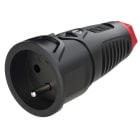 PC ELECTRIC - Taurus2 Gummi-Kupplung fb IP20 (schwarz/rot)