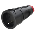 PC ELECTRIC - Taurus2 Gummi-Kupplung fb SH IP20 (schwarz/rot)
