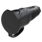 PC ELECTRIC - Taurus2 Gummi-Kupplung DB nat IP54 (schwarz)