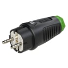 PC ELECTRIC - Taurus2 Gummi-Stecker nat IP54 (schwarz/grün)