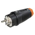 PC ELECTRIC - Taurus2 Gummi-Stecker 2SL IP54 (schwarz/orange)