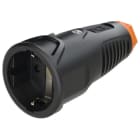 PC ELECTRIC - Taurus2 Gummi-Kupplung nat SH IP20 (schwarz/orange)