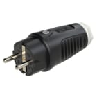 PC ELECTRIC - Taurus2 Vollgummi-Stecker nat IP54 (schwarz/weiß)