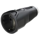 PC ELECTRIC - Taurus2 Vollgummi-Kupplung nat IP20 (schwarz/weiß)