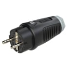 PC ELECTRIC - Taurus2 Vollgummi-Stecker nat IP54 (schwarz/grau)