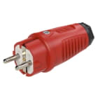 PC ELECTRIC - Taurus2 Gummi-Stecker nat IP54 (rot/schwarz)