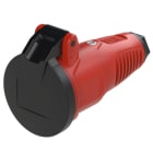 PC ELECTRIC - Taurus2 Vollgummi-Kupplung KD nat IP54 (rot/schwarz)