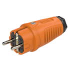 PC ELECTRIC - Taurus2 Vollgummi-Stecker nat IP54 (orange/schwarz)