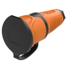 PC ELECTRIC - Taurus2 Gummi-Kupplung DB nat IP54 (orange/schwarz)