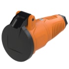 PC ELECTRIC - Taurus2 Vollgummi-Kupplung KD nat IP54 (orange/schwarz)