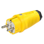 PC ELECTRIC - Taurus2 Gummi-Stecker nat IP54 (gelb/schwarz)