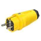 PC ELECTRIC - Taurus2 Vollgummi-Stecker nat IP54 (gelb/schwarz)