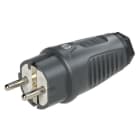 PC ELECTRIC - Taurus2 Gummi-Stecker nat IP54 (anthrazit/schwarz)